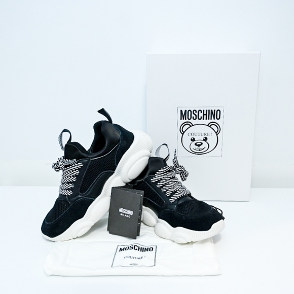 Moschino Teddy Bear Shoes size 7w BNIB - Picture 1 of 7